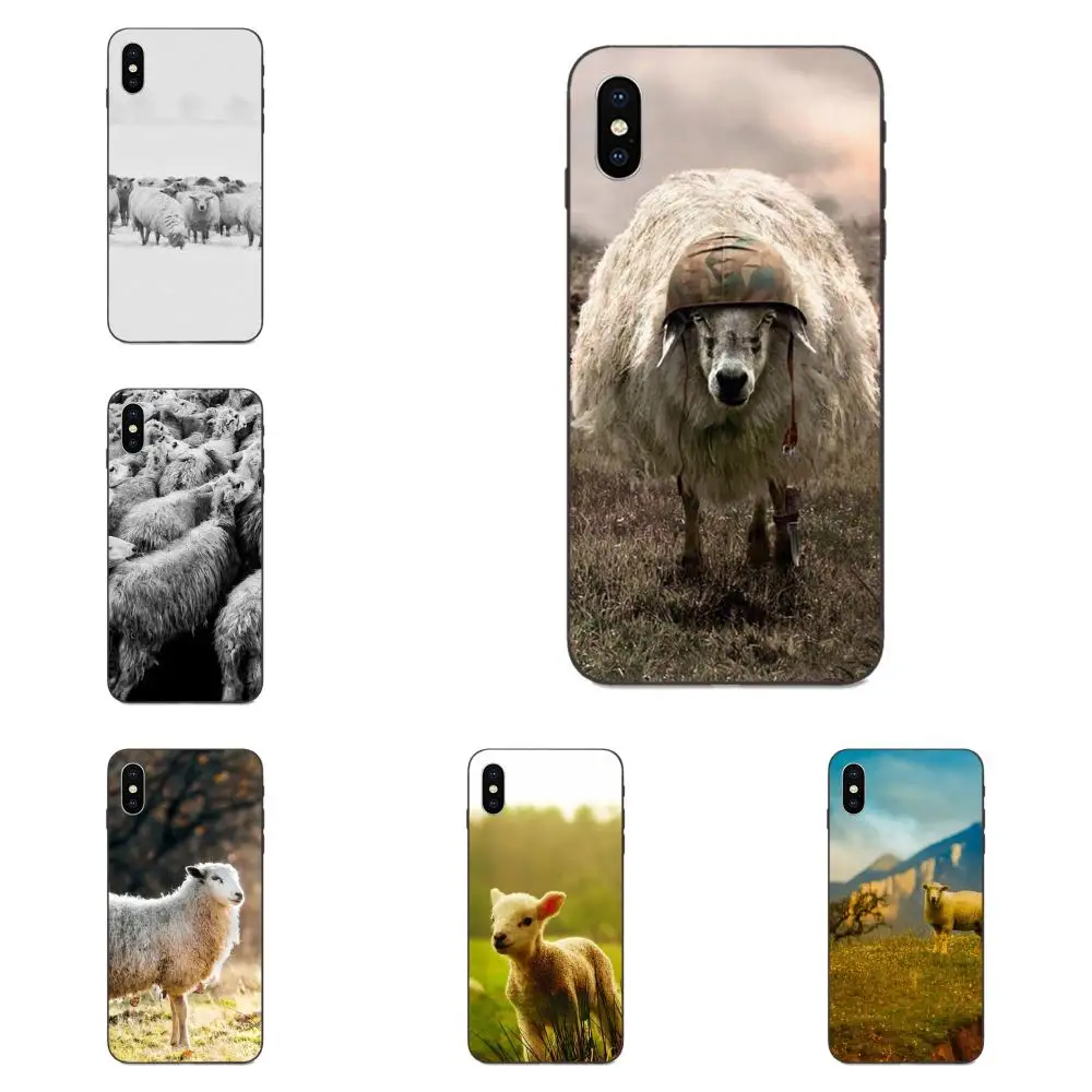 Sheep Pattern Rubber Tpu Soft Cover Cases For Huawei nova 2 2S 3i 4 4e 5i Y3 Y5 II Y6 Y7 Y9 Lite Plus Prime Pro 2017 2018 2019 | Мобильные