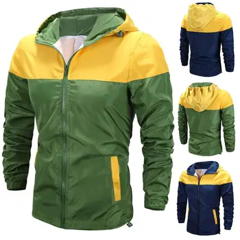 Men Casual Jacket Windbreaker Top jacket men Stitching hooded men's waterproof sun protection jacket 
Men Casual Jacket Windbreaker Top jacket men Stitching hooded men's waterproof sun protection jacket