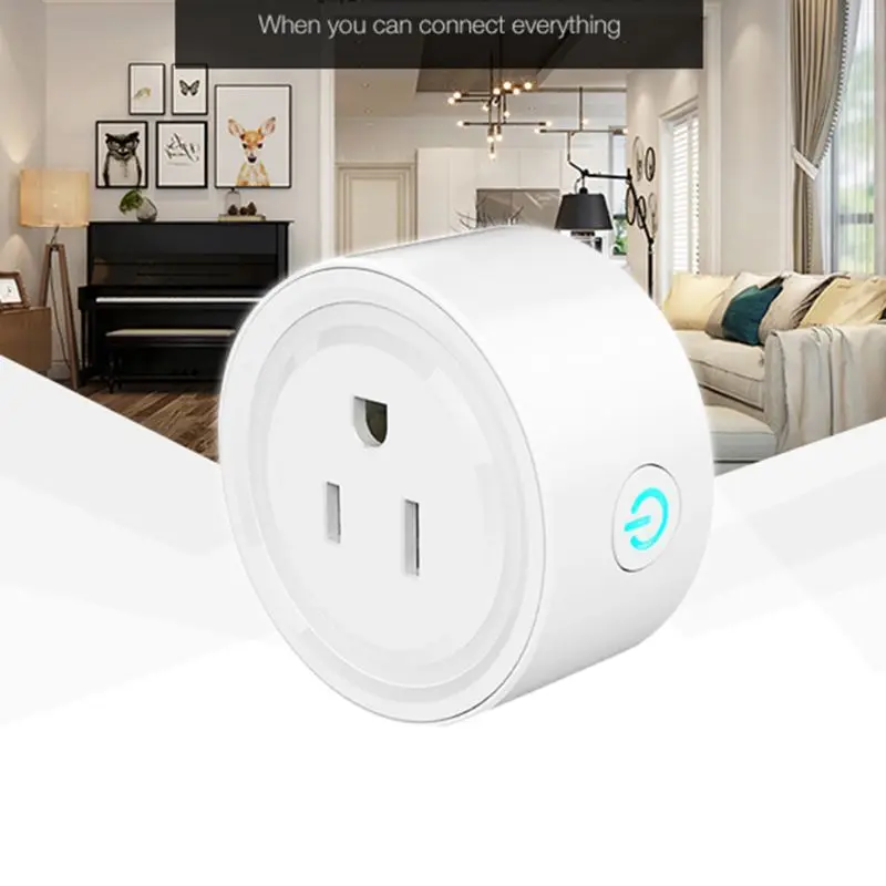 Smart WIFI Plug Socket Power Switch APP Voice Remote Control Timer US Plug for Google Home Alexa Android iOS
Smart WIFI Plug Socket Power Switch APP Voice Remote Control Timer US Plug for Google Home Alexa Android iOS