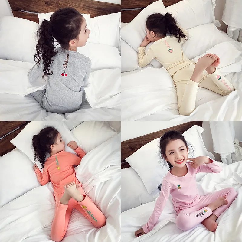 Boys and Girls Suit Fruit T-shirt with Underpants Two Pieces Set 2019 Autumn New Home Clothes Children Long Sleeve Underclothes
Boys and Girls Suit Fruit T-shirt with Underpants Two Pieces Set 2019 Autumn New Home Clothes Children Long Sleeve Underclothes