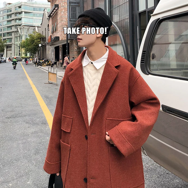 2021 Winter Men's Snow Jackets Cashmere Coats Long Woolen Blends Loose Windbreaker Keep Warm Parkas 5-color Trench Size M-3XL
2021 Winter Men's Snow Jackets Cashmere Coats Long Woolen Blends Loose Windbreaker Keep Warm Parkas 5-color Trench Size M-3XL
