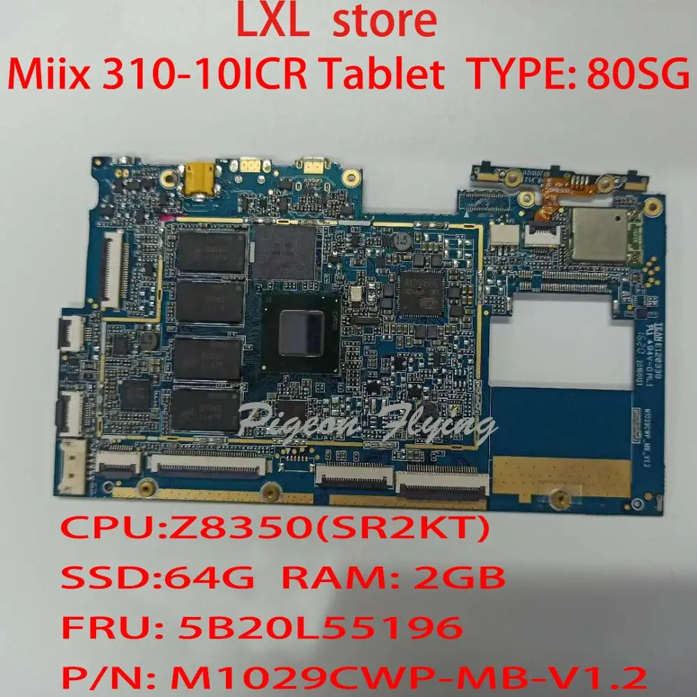 Материнская плата Miix 310-10ICR для планшета материнская ideapad YF80SG CPU:Z8350 SSD:64 Гб RAM:2 FRU