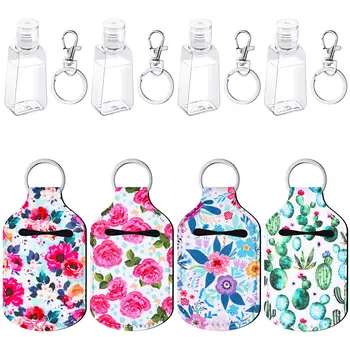 4set Travel Bottle Keychain Holders Set Chapstick Key Chain Holders 30Ml Refillable Empty Shampoo Bottles for Travelling Outdoor
4set Travel Bottle Keychain Holders Set Chapstick Key Chain Holders 30Ml Refillable Empty Shampoo Bottles for Travelling Outdoor