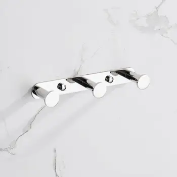 Towel Holder Hook Bright Polishing 304 Stainless Steel Bathrobe Coat Rack 1 Row 3 Hooks Silver Wall Mounted Bathroom Accessories 
Towel Holder Hook Bright Polishing 304 Stainless Steel Bathrobe Coat Rack 1 Row 3 Hooks Silver Wall Mounted Bathroom Accessories