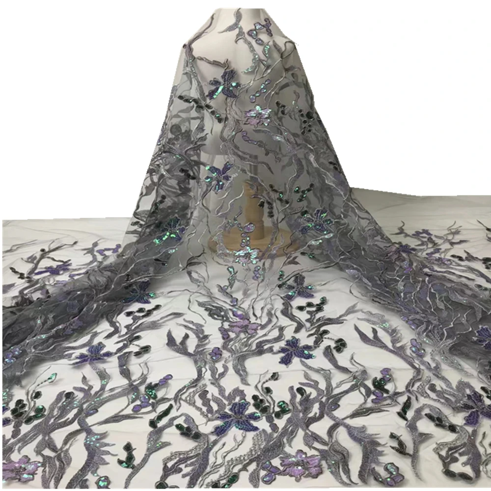 Embroidery 2021 African Tulle Lace Fabric High Quality French Net Lace Fabric With Sequins 5 Yards/pcs For Party Dress hx66-488
Embroidery 2021 African Tulle Lace Fabric High Quality French Net Lace Fabric With Sequins 5 Yards/pcs For Party Dress hx66-488