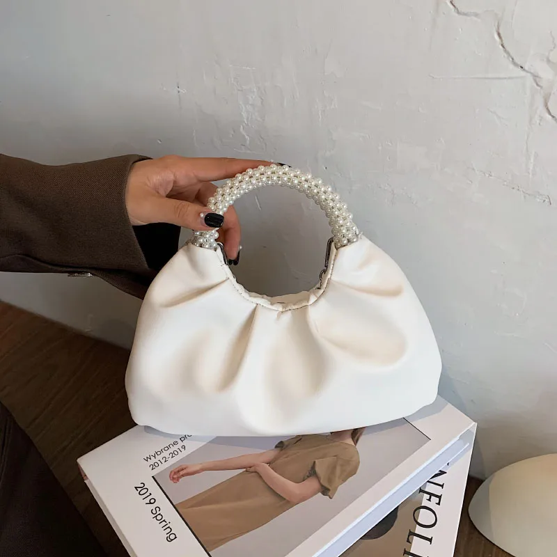 Pearl Handle Design Handbags For Women 2020 Solid PU Leather Shoulder Crossbody bag Elegant Shoulder Hand bag
Pearl Handle Design Handbags For Women 2020 Solid PU Leather Shoulder Crossbody bag Elegant Shoulder Hand bag