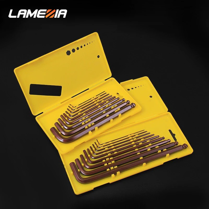 LAMEZIA 9pcs/set Alloy Hex Wrench Allen Key Socket Hexagonal Wrenches Set With Box Spanner Garage Repair Hand Tool
LAMEZIA 9pcs/set Alloy Hex Wrench Allen Key Socket Hexagonal Wrenches Set With Box Spanner Garage Repair Hand Tool