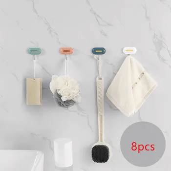 8Pcs/set Adhesive hook Nordic minimalist Kitchen hook Bathroom Clothes Towel Rails Holder wall hooks key holder home decoration
8Pcs/set Adhesive hook Nordic minimalist Kitchen hook Bathroom Clothes Towel Rails Holder wall hooks key holder home decoration