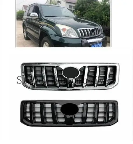 

For Toyota Prado FJ120 2003-2009 ABS Plating Front Grill Grille Modified