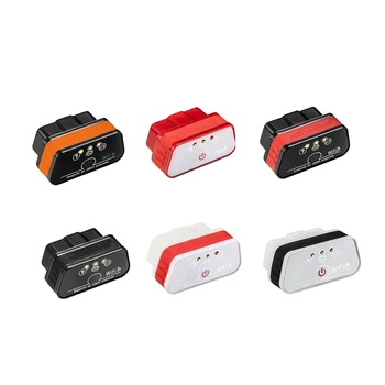 12V ELM327 16Pin OBD2 OBDII Interface Car Diagnostic Tool Wifi for Android IOS app Automatical Fault Tool Code Scanner 1PC