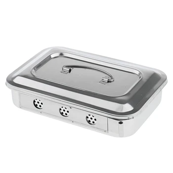 Stainless Steel Container Organizer Box Instrument Tray To Storage Box With Lid Tools Cans - 9 inch perforation
Stainless Steel Container Organizer Box Instrument Tray To Storage Box With Lid Tools Cans - 9 inch perforation
