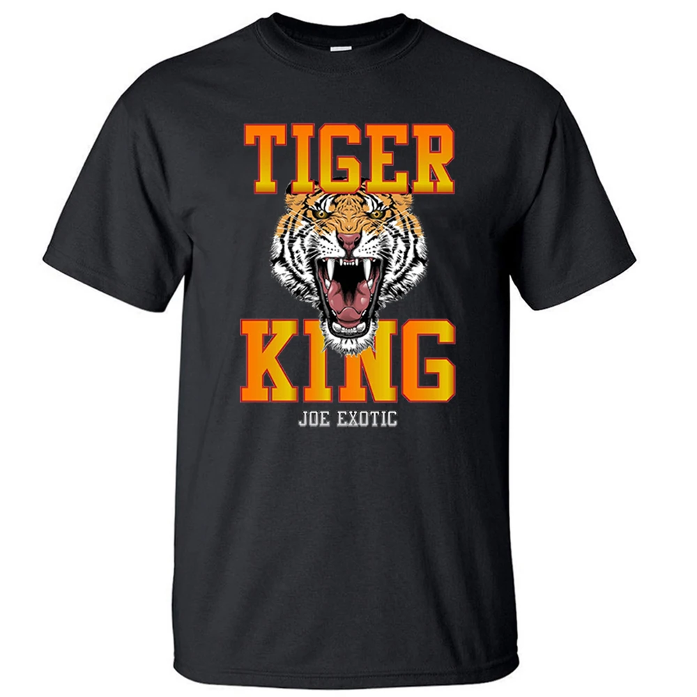 Joe Exotic The Tiger King T Shirt Men Tshirt For President Short Sleeve Summer Tops Cotton Tees Shirts Cool Hip Hop Streetwear 
Joe Exotic The Tiger King T Shirt Men Tshirt For President Short Sleeve Summer Tops Cotton Tees Shirts Cool Hip Hop Streetwear