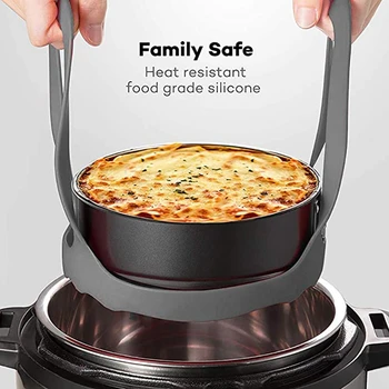 Pressure Cooker Sling,Silicone Bakeware Sling for 6 Qt/8 Qt Multi-Function Cooker Bakeware Lifter Steamer Rack Gray
Pressure Cooker Sling,Silicone Bakeware Sling for 6 Qt/8 Qt Multi-Function Cooker Bakeware Lifter Steamer Rack Gray