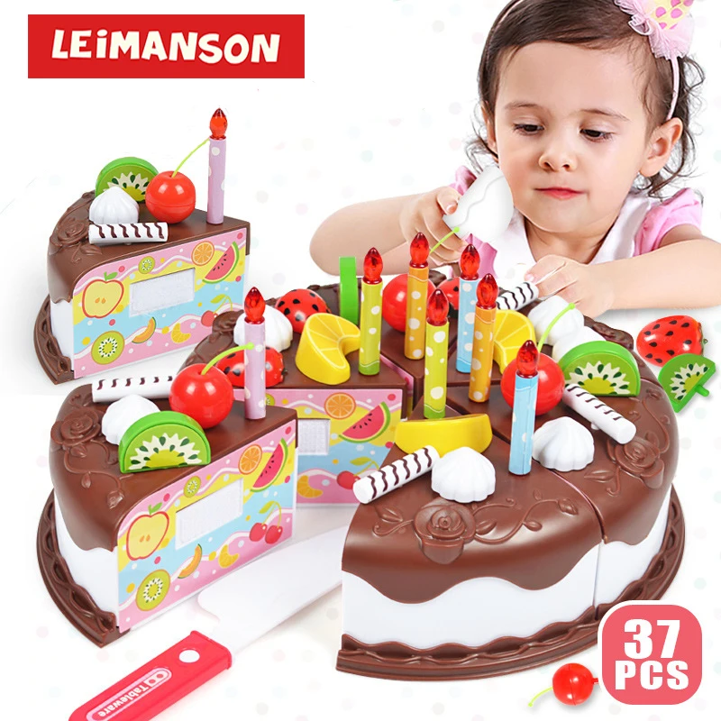 Leimanson 37pcs Kitchen Toys Cake Food DIY Pretend Play Fruit Cutting Birthday for Children Plastic Educational Baby kids Gift
Leimanson 37pcs Kitchen Toys Cake Food DIY Pretend Play Fruit Cutting Birthday for Children Plastic Educational Baby kids Gift