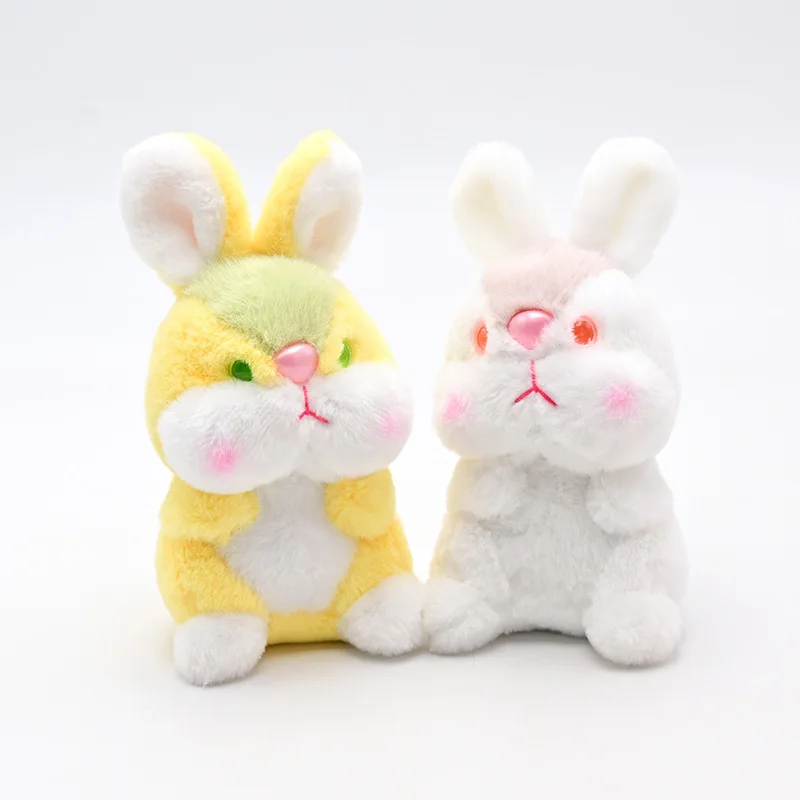 

lovely new Creative cartoon rabbit plush toy keychain Boutique bag pandent soft sweet couple birthday wedding christmase gift