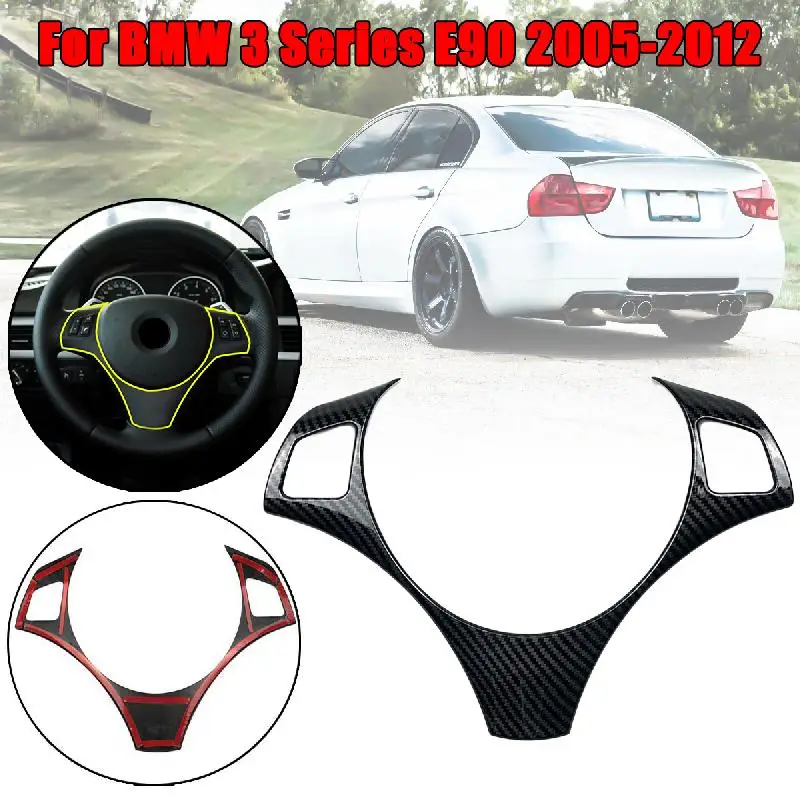 Car Steering Wheel Decoration Cover Trim Frame Sticker For BMW 3 Series E90 2005-2012 Car Accessories
Car Steering Wheel Decoration Cover Trim Frame Sticker For BMW 3 Series E90 2005-2012 Car Accessories