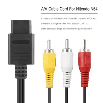 1.6M RCA AV Cable For Nintend 64 TV Audio Video Stereo Composite Cord Audio TV Video Cord AV Cable to RCA for Nintendo N64 SNES
1.6M RCA AV Cable For Nintend 64 TV Audio Video Stereo Composite Cord Audio TV Video Cord AV Cable to RCA for Nintendo N64 SNES