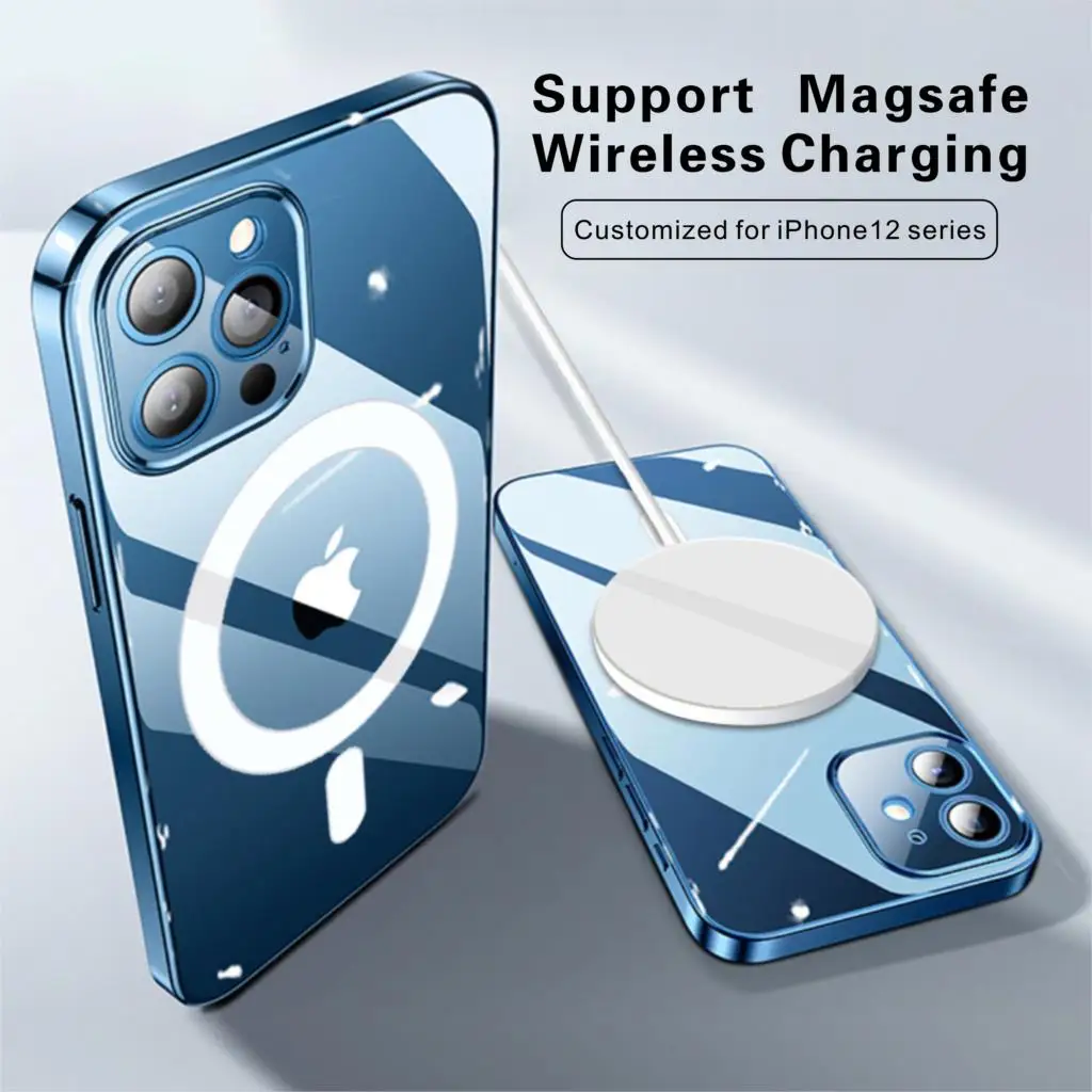Original Clear Phone Case For iPhone 12 Pro Max 12 Mini Case Support For Magsafe Wireless Charging Luxury Transparent Back Cover
Original Clear Phone Case For iPhone 12 Pro Max 12 Mini Case Support For Magsafe Wireless Charging Luxury Transparent Back Cover