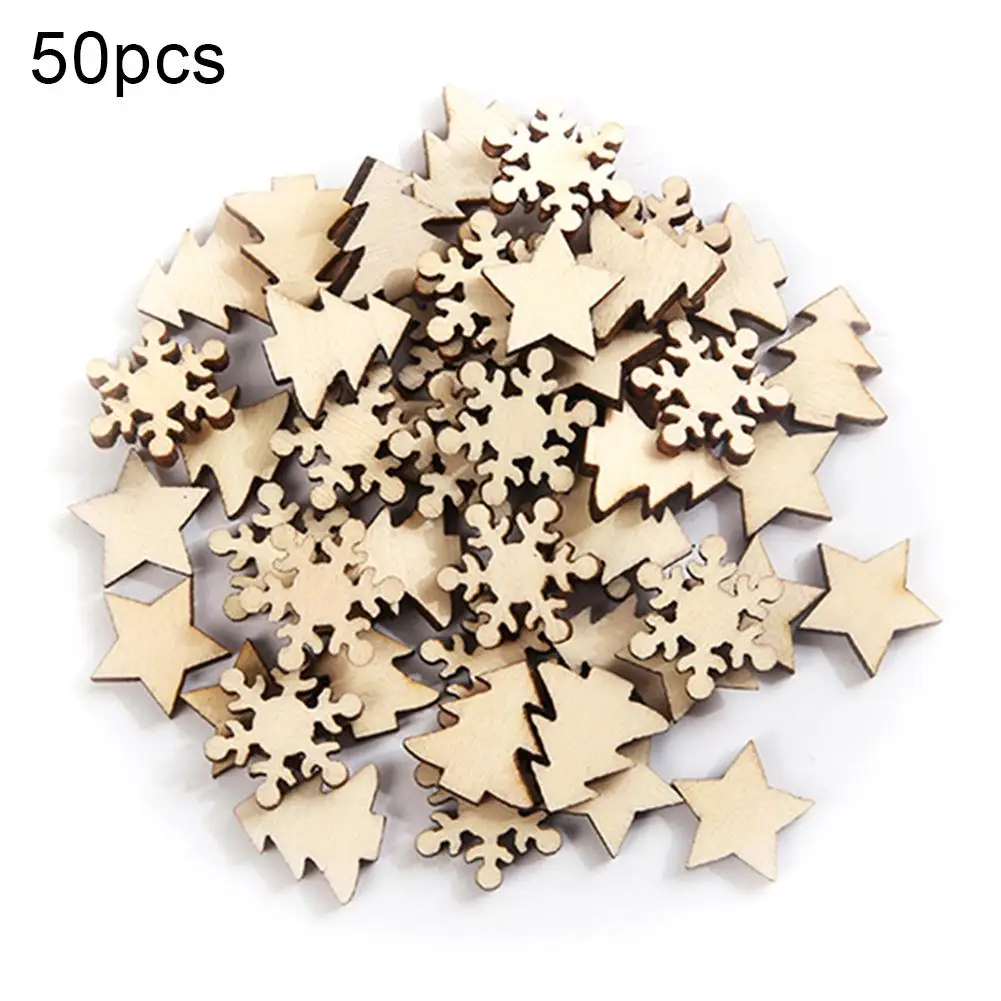 fashion 50Pcs Christmas DIY Wooden Star Tree Snowflake Crafts Scrapbooking Christmas Wedding Decoration parent-child activities
fashion 50Pcs Christmas DIY Wooden Star Tree Snowflake Crafts Scrapbooking Christmas Wedding Decoration parent-child activities