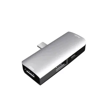 Notebook Accessories USB-C Hub 4 in 1 Aluminum USB C Hub Type C to USB 3.0 PD 3.5mm Audio Jack HDMI Adapters
Notebook Accessories USB-C Hub 4 in 1 Aluminum USB C Hub Type C to USB 3.0 PD 3.5mm Audio Jack HDMI Adapters