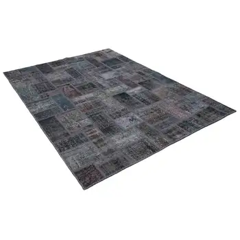 171x238 Cm Grey Handmade Modern Patchwork Rug-6x8 Ft 
171x238 Cm Grey Handmade Modern Patchwork Rug-6x8 Ft
