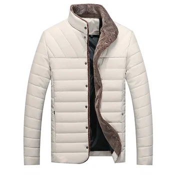 2019 Men stand collar pure color plus velvet thickened large size down cotton jacket casual coat men M-2XL40
2019 Men stand collar pure color plus velvet thickened large size down cotton jacket casual coat men M-2XL40