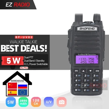 Original BaoFeng UV-82 Walkie Talkie 5W 128Ch Dual Band VHF UHF 136-174MHZ 400-520MHZ Portable Baofeng UV82 Ham Radio Baofeng 82
Original BaoFeng UV-82 Walkie Talkie 5W 128Ch Dual Band VHF UHF 136-174MHZ 400-520MHZ Portable Baofeng UV82 Ham Radio Baofeng 82