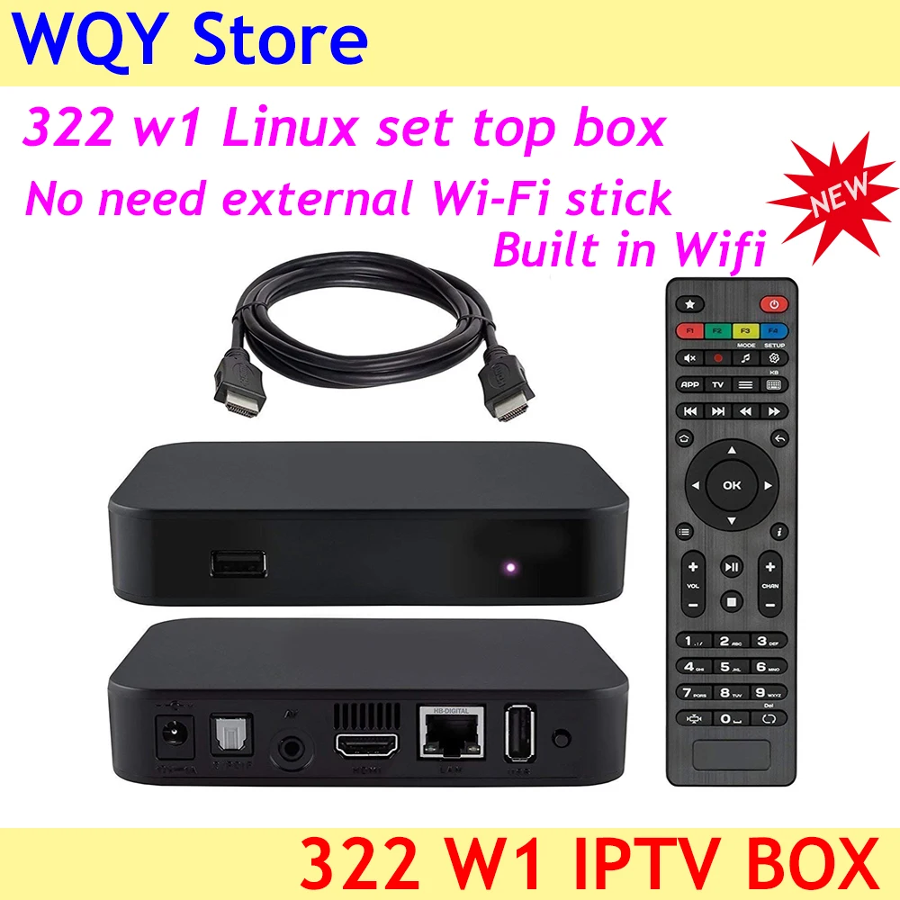 2019 New arrival 322 W1 IPTV box built in wifi powerful set top Linux3.3 Open GLES2.0,H.265 HEVC
2019 New arrival 322 W1 IPTV box built in wifi powerful set top Linux3.3 Open GLES2.0,H.265 HEVC