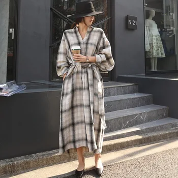 Plaid Loose Long Sleeve Shirt Dress Maxi Summer Black Plus Size Autumn Linen Office Dress Elegant Vestido Vintage Harajuku
Plaid Loose Long Sleeve Shirt Dress Maxi Summer Black Plus Size Autumn Linen Office Dress Elegant Vestido Vintage Harajuku