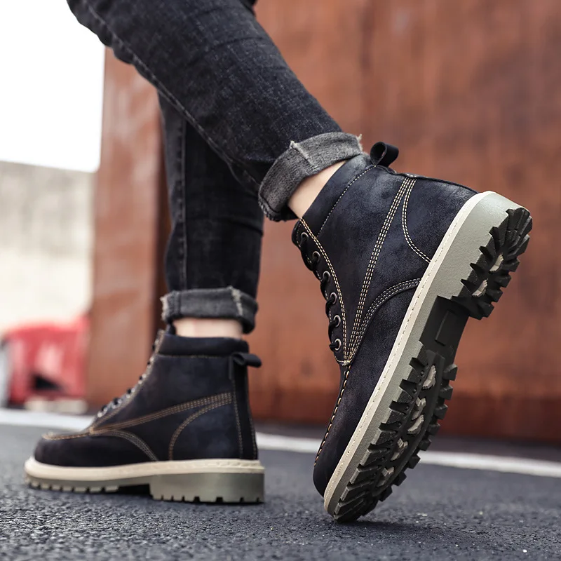 2019 Autumn & Winter New Style Martin Boots Trend Versatile Men Work Shoes Hight-top Casual Leather Boots Men's
2019 Autumn & Winter New Style Martin Boots Trend Versatile Men Work Shoes Hight-top Casual Leather Boots Men's