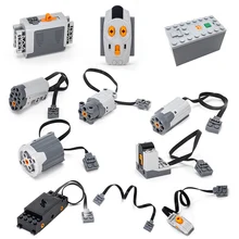 Bloques de construcción técnica serie City Moc tren Motor receptor remoto batería caja modelo juegos juguete para niños regalo(China)