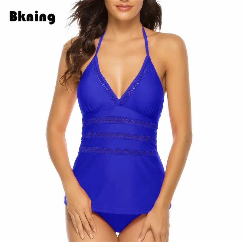 Women Two Pieces Plus Size Tankini Blue Swimsuit High Cut Fishnet Bikinis Set 2020 Summer Beach Bodysuit 2 Piece Solid Swim Wear
Women Two Pieces Plus Size Tankini Blue Swimsuit High Cut Fishnet Bikinis Set 2020 Summer Beach Bodysuit 2 Piece Solid Swim Wear