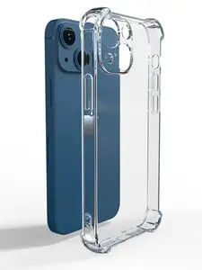 Толстый Ударопрочный силиконовый чехол для телефона iPhone 14 13 12 11 Pro Max XS X XR защитный чехол для объектива на iPhone 13 14 Pro Max задняя крышка