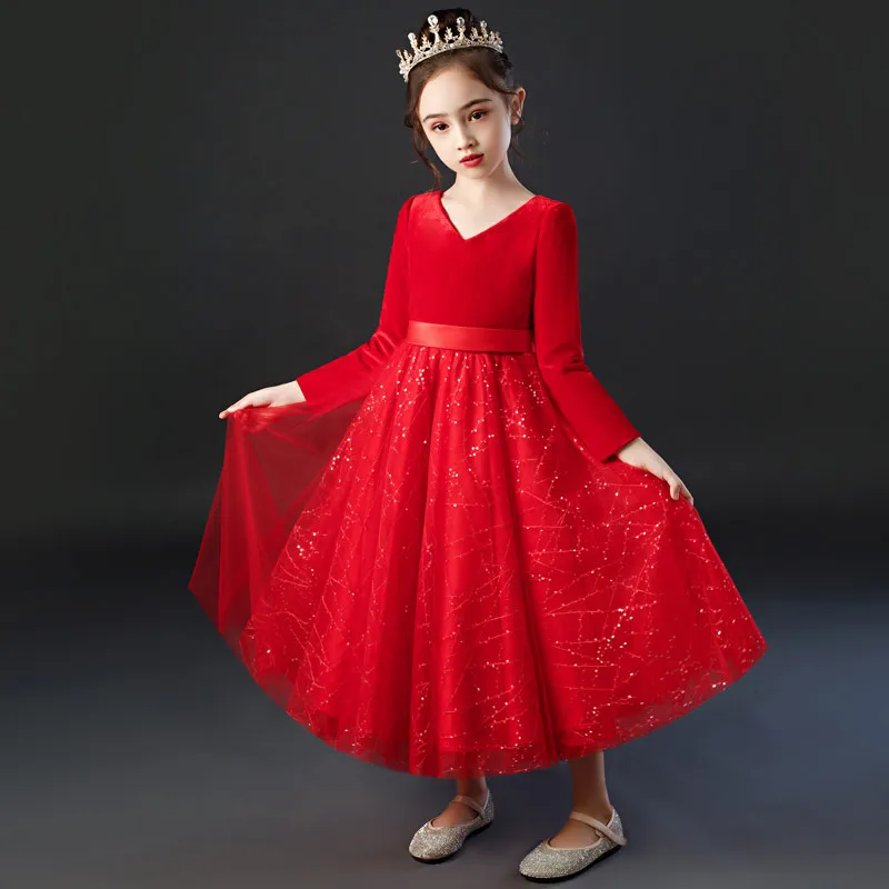 Red Formal Dress Girl Dresses Child Princess Gauze Skirt Performance Chinese Cheongsam Cute Qipao New Arrival Ball Gown Robe
Red Formal Dress Girl Dresses Child Princess Gauze Skirt Performance Chinese Cheongsam Cute Qipao New Arrival Ball Gown Robe