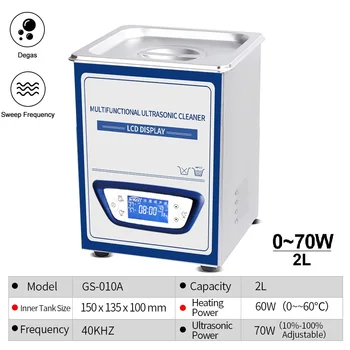2L Ultrasonic Cleaning Machine Heater Sweep Frequency Degassing circuit boards Rings Chain Optical Parts degas Ultrasonic Washer
2L Ultrasonic Cleaning Machine Heater Sweep Frequency Degassing circuit boards Rings Chain Optical Parts degas Ultrasonic Washer