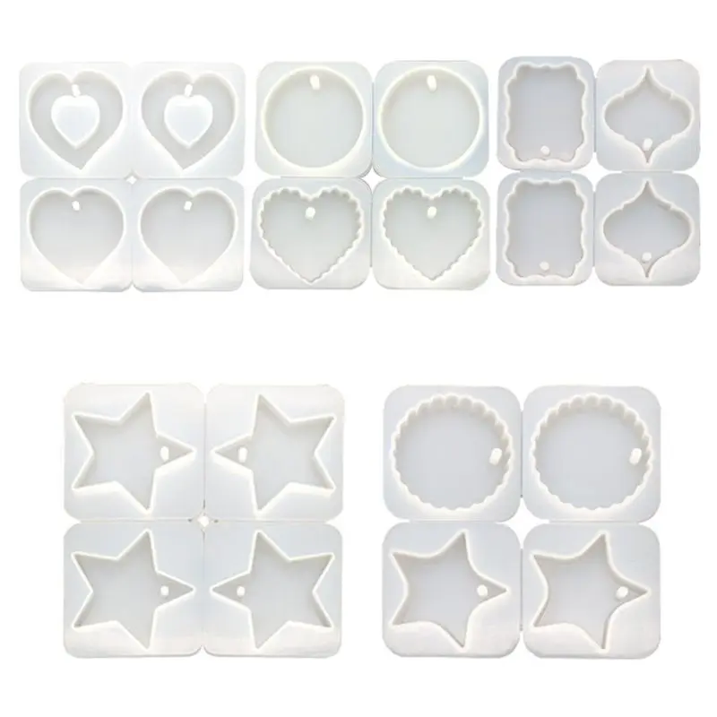 4 Pcs DIY Crystal Epoxy Hanging Jewelry Making Mould Heart Shaped Round Wave Handmade Pendant Molds Resin Gypsum Silicone Mold
4 Pcs DIY Crystal Epoxy Hanging Jewelry Making Mould Heart Shaped Round Wave Handmade Pendant Molds Resin Gypsum Silicone Mold