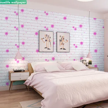 Purple dandelion 3d brick pattern foam wall stickers living room bedroom wedding room TV background soft package wallpaper
Purple dandelion 3d brick pattern foam wall stickers living room bedroom wedding room TV background soft package wallpaper