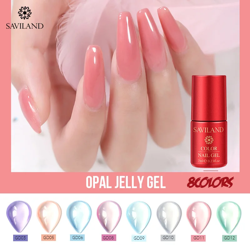 SAVILAND Opal Jelly Gel 7ML UV LED Gel Varnish Translucent Color Nail Gel Hard Jelly Gel Polish Soak Off Manicure Nail Varnish
SAVILAND Opal Jelly Gel 7ML UV LED Gel Varnish Translucent Color Nail Gel Hard Jelly Gel Polish Soak Off Manicure Nail Varnish