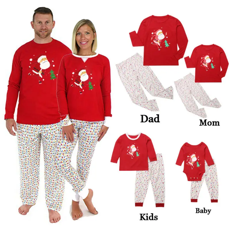 Christmas Parent-child Clothes Set 2019 New Red Merry Christmas Pyjamas Family Matching Adult Women Kid Sleepwear Pajamas
Christmas Parent-child Clothes Set 2019 New Red Merry Christmas Pyjamas Family Matching Adult Women Kid Sleepwear Pajamas