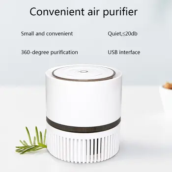 Portable Air Purifier for Home Office Desktop Very Silent Negative Ion Mini Filter
Portable Air Purifier for Home Office Desktop Very Silent Negative Ion Mini Filter