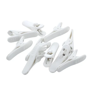 White Plastic Headphone Earphone Cable Wire Clip Nip Holder 10 Pcs
White Plastic Headphone Earphone Cable Wire Clip Nip Holder 10 Pcs