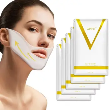 1Pcs 4D Double V Face Shape Tension Firming Mask Paper Slimming Eliminate Edema Lifting Firming Thin Masseter Face Care Tool
1Pcs 4D Double V Face Shape Tension Firming Mask Paper Slimming Eliminate Edema Lifting Firming Thin Masseter Face Care Tool