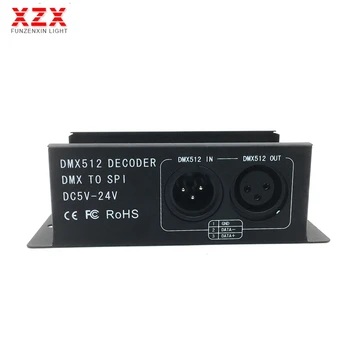 DC5V~24V Full Color DMX512 Decoder Led strip Dimmer DMX To SPI Led Module Controller Support WS2811 WS2812 WS2801 6803 IC
DC5V~24V Full Color DMX512 Decoder Led strip Dimmer DMX To SPI Led Module Controller Support WS2811 WS2812 WS2801 6803 IC