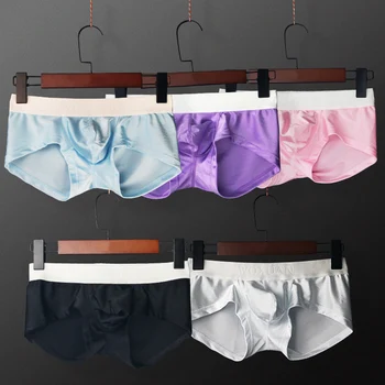 Newest Bright Color Men Ice Silk Boxer Briefs Underwear Breathable Pouch Male Panty Sexy Lingerie
Newest Bright Color Men Ice Silk Boxer Briefs Underwear Breathable Pouch Male Panty Sexy Lingerie