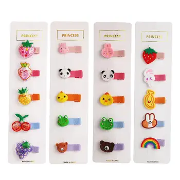 DishyKooker 5pcs/set Children Hairpin Set Cartoon Hairpin Cute Animal Fruit Hair Accessories Set 
DishyKooker 5pcs/set Children Hairpin Set Cartoon Hairpin Cute Animal Fruit Hair Accessories Set
