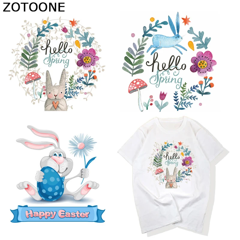 Iron on Transfer Animal Patches for Clothing Thermo Transfer Easter Rabbit Patches Badge Sticker on Clothes T-shirt DIY Applique
Iron on Transfer Animal Patches for Clothing Thermo Transfer Easter Rabbit Patches Badge Sticker on Clothes T-shirt DIY Applique
