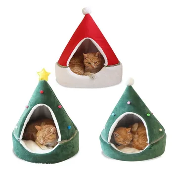 Christmas Tree Dog Cat Warm Soft Bed Winter Warm Teddy Small Dog Four Seasons Universal Pet Closed Net Red Kennel Pet Supplies
Christmas Tree Dog Cat Warm Soft Bed Winter Warm Teddy Small Dog Four Seasons Universal Pet Closed Net Red Kennel Pet Supplies