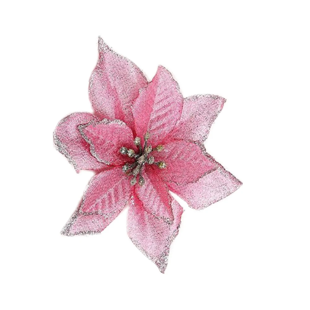 10pcs Artificial Flowers Fake Wedding Home Christmas Tree Wreath Hotel Festival Party Decor Flowerpot Glitter Poinsettia Table
10pcs Artificial Flowers Fake Wedding Home Christmas Tree Wreath Hotel Festival Party Decor Flowerpot Glitter Poinsettia Table