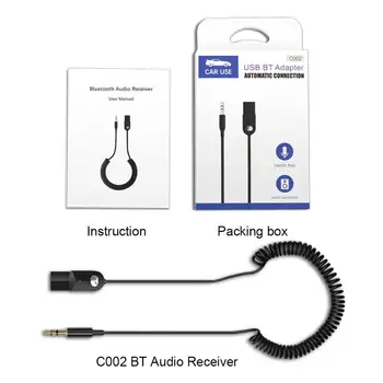 Car Audio Adapter Hands-free Convenient USB Bluetooth Receiver Wireless Auto Music Transmitter for Car 3.5mm Jack Aux
Car Audio Adapter Hands-free Convenient USB Bluetooth Receiver Wireless Auto Music Transmitter for Car 3.5mm Jack Aux