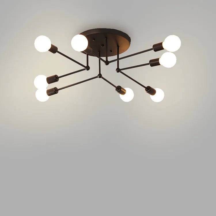 Multiple Rod Wrought Iron Ceiling Light Retro Industrial Loft Nordic Dome Lamp for Home Decor Dinning Cafe Bar
Multiple Rod Wrought Iron Ceiling Light Retro Industrial Loft Nordic Dome Lamp for Home Decor Dinning Cafe Bar